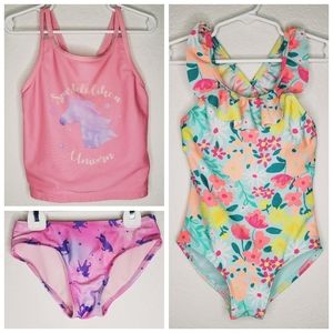 Cat & Jack Swimsuit Bundle with 3 Pieces - Size XS